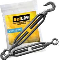 Kit C/ 5 Esticador Gancho Olhal Cabo de Aço 6,4mm Beltools