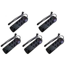 Kit C/5 - Filtro Linha Qualitronix 8 Tomada Bivolt Preto Kit C/5 - Filtro Linha Qualitronix 8 Tomada Bivolt Preto