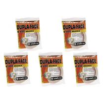 Kit C/5 - Fita Dupla Face Adelbras De Papel Branca 12 X 30M