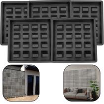 Kit c 5 Forma p Elemento Vazado 16 Furos 39x39x7 Antichuva Veneziana Iluminação Natural Divisor Parede Janela Area Externa Concretado Kit c 5 Forma p Elemento Vazado 16 Furos 39x39x7 Antichuva Veneziana Iluminação Natural Divisor Parede Janela Area Externa Concretado