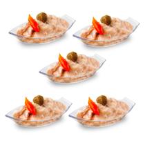 Kit C/5 Forminha Barco Canapé Festa Casamento Evento 100 ml Kit C/5 Forminha Barco Canapé Festa Casamento Evento 100 ml