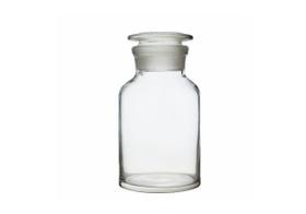 Kit c/ 5 frasco reagente rolha de vidro 500ml boca larga Kit c/ 5 frasco reagente rolha de vidro 500ml boca larga