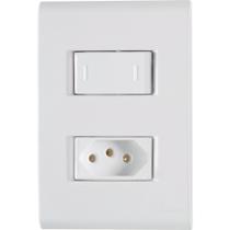 Kit c/ 5 int simples + tomada 20a c/ placa 4 x 2 liz tramontina