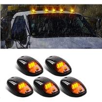 Kit c/ 5 lanternas cab ligth para teto caminhonetes com iluminação ambar - CABLIGTH