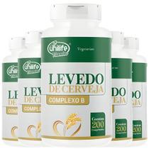 KIT C/5 Levedo De Cerveja Complexo B 450mg 1000 Comp Unilife