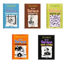 Kit C/5 Livros Diário de Um Banana: 6,7,8,9 e 10 (Capa Mole) + Brinde