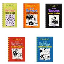 Kit C/5 Livros Diário De Um Banana 8, 9, 10,11 e 12 - Capa Cartão