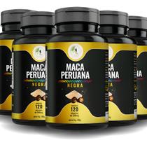 KIT C/5 Ma ca Perua na Negra Premium 500 mg 120 Cáps - Fits Life
