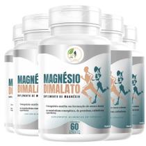 KIT C/5 Magnésio Dimalato Premium 60 Cápsulas - Fits Life