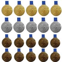 Kit C/5 Medalha Ouro+5 Medalhas Prata+10 Medalhas Bronze M43