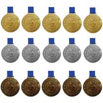 Kit C/5 Medalhas Ouro+5 Prata+5 Bronze M43 Honra Ao Mérito