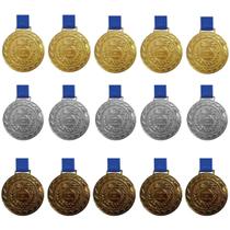 Kit C/5 Medalhas Ouro+5 Prata+5 Bronze M43 Honra Ao Mérito Kit C/5 Medalhas Ouro+5 Prata+5 Bronze M43 Honra Ao Mérito