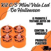 Kit C/5 Mini Vela Led De Halloween Festa Decoraçao Kit C/5 Mini Vela Led De Halloween Festa Decoraçao