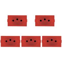 Kit C/5 - Modulo Peesa Alfa 1445V Tomada 20A Vermelho Kit C/5 - Modulo Peesa Alfa 1445V Tomada 20A Vermelho