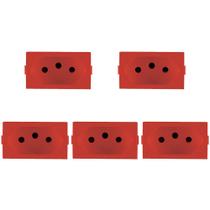Kit C/5 - Modulo Peesa Alfa 1445V Tomada 20A Vermelho Kit C/5 - Modulo Peesa Alfa 1445V Tomada 20A Vermelho