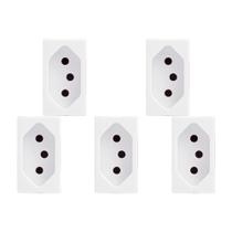 Kit C/5 - Modulo Soprano Ilus (Tomada 10A Branca) 5Ub99005 Kit C/5 - Modulo Soprano Ilus (Tomada 10A Branca) 5Ub99005