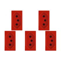 Kit C/5 - Modulo Soprano Ilus (Tomada 20A Vermelho) 5Ub99008 Kit C/5 - Modulo Soprano Ilus (Tomada 20A Vermelho) 5Ub99008