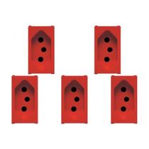 Kit C/5 - Modulo Soprano Ilus (Tomada 20A Vermelho) 5Ub99008 Kit C/5 - Modulo Soprano Ilus (Tomada 20A Vermelho) 5Ub99008