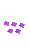 Kit C/5 Pacotes Placas Sanitário Pet Grades De Fixação Expansiva Lilas