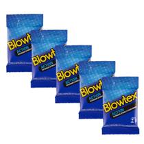 Kit c/ 5 Pacotes Preservativo Blowtex Action c/ 3 Un Cada