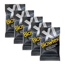 Kit c/ 5 Pacotes Preservativo Blowtex Extra Grande c/ 3 Un Cada