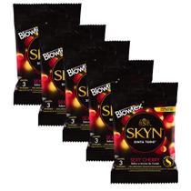 Kit c/ 5 Pacotes Preservativo SKYN Sexy Cherry c/ 3 Un Cada