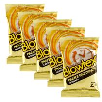 Kit C/ 5 Pacotes Preservativos Blowtex Retardante C/ 3 Uni Cada