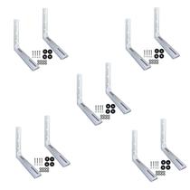 Kit c/ 5 Pares do Suporte de Polímero c/ Fibra de Vibro e Anti UV p/ Ar Condicionado de 7 a 18 mil BTUs 45cm Kit c/ 5 Pares do Suporte de Polímero c/ Fibra de Vibro e Anti UV p/ Ar Condicionado de 7 a 18 mil BTUs 45cm