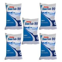 Kit C/ 5 Pastilhas Desinfecção Água Consumo Humano Santab 90 Hidroall