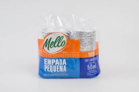 Kit c/5 pct forma de aluminio empada pequena 50 ml. c/100 un. (mello)