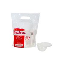 Kit c/5 pct pote bowl 250ml. c/ sobretampa c/20 un. (prafesta)