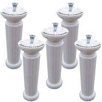 Kit C/ 5 Peças - Pe Para Armario Torre De 20 a 24cm Branco