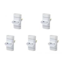 Kit C/5 - Pino 3 Saidas 2 Polos Perlex ''T'' Branco 245Br Kit C/5 - Pino 3 Saidas 2 Polos Perlex ''T'' Branco 245Br