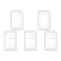 Kit C/5 - Placa Pial Pop Branca 4X2 - 1 Modulo Lgp21