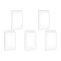 Kit C/5 - Placa Pial Pop Branca 4X2(3Modulo Horizontal) L...