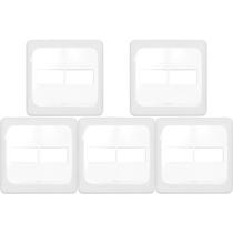 Kit C/5 - Placa Pial Pop Branca 4X4 - 1 Modulo+1 Modulo L...