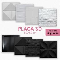 Kit C/ 5 Placas 3d Revestimento Pvc Varios Modelos