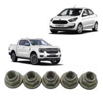 Kit c/ 5 porca m8 hf ptm ss ford (ver descriçao)