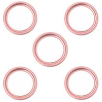 Kit C/5 Porta Grelha Caixilho Ralo Redondo 10cm Inox Rose