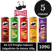 Kit C/5 Pringles Sabores De Batata 109g