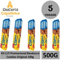 Kit C/5 Promocional Bauducco Cookies Original 100g