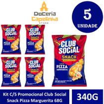 Kit C/5 Promocional Club Social Snack American Barbecue 68G