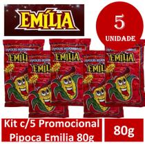 Kit c/5 Promocional Pipoca Emilia 80g