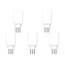 Kit C/5 - Protetor De Surto Plug 2P+T 10A Qualitronix Bra... Kit C/5 - Protetor De Surto Plug 2P+T 10A Qualitronix Bra...