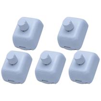 Kit C/5 - Qualitronix Controle Vent/Dimmer Sobrepor-Qv39