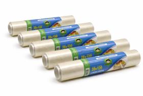 Kit c/ 5 Rolos de Papel Filme de PVC 0,28x100MT