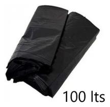 Kit C/5 Sacos Lixo Preto Reforçado 100 Litros Pacote 100 Und