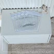 Kit c/ 5 Saquinhos Para Bolsa de Maternidade - em Plástico Cristal com Zíper e Viés + TAGS BORDADAS - Denguinhos Baby