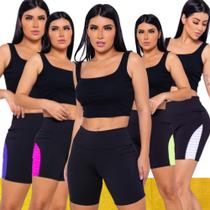 Kit c/ 5 SHORTS LEG Legging REDINHA Cintura Alta Fitness Treino Casual Corrida Academia 1036