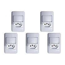 Kit C/5 - Sistema Perlex Branca (1 Paralelo+Tomada 20A) 3... Kit C/5 - Sistema Perlex Branca (1 Paralelo+Tomada 20A) 3...